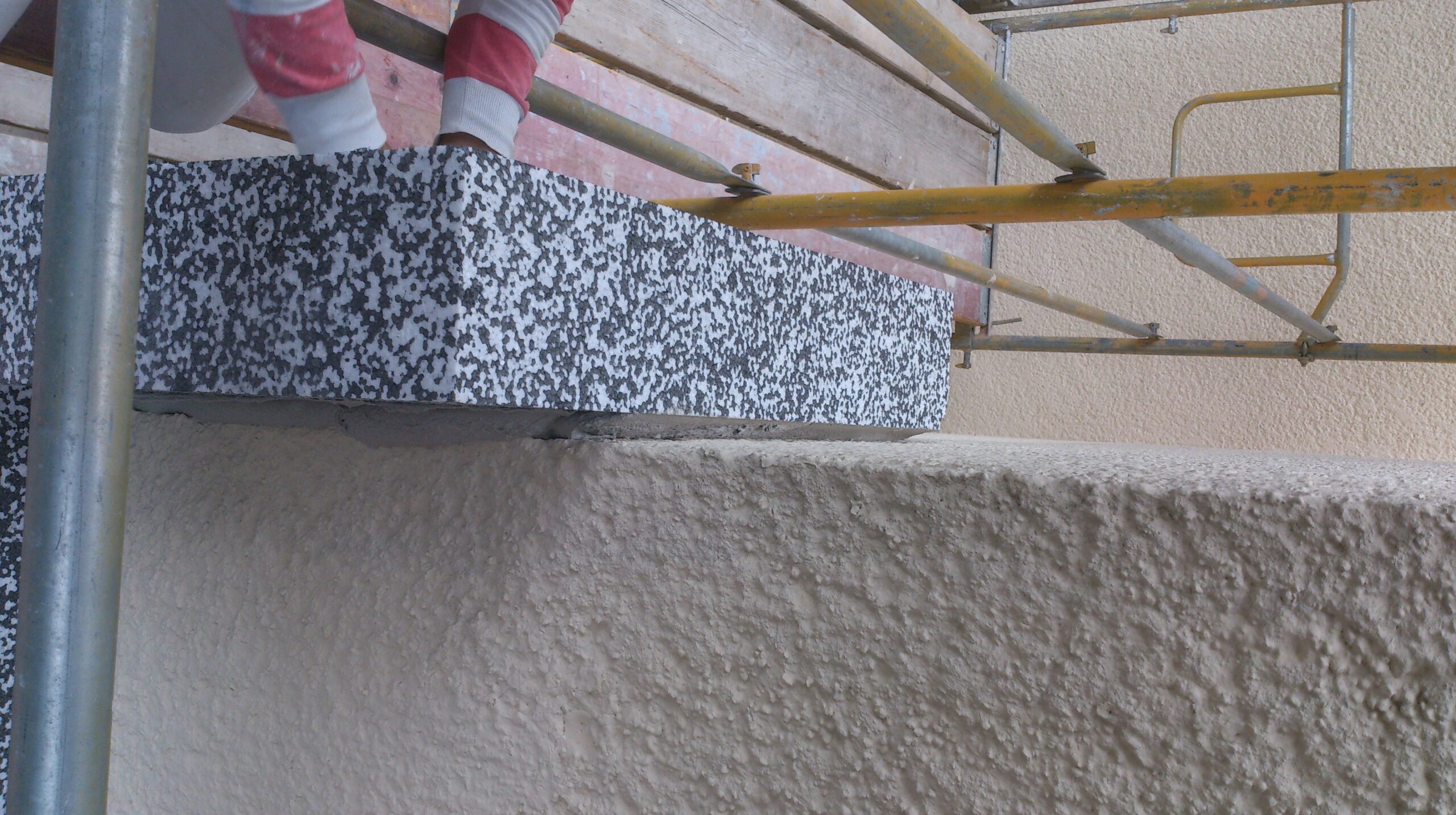 Anbringung Dämmplatten