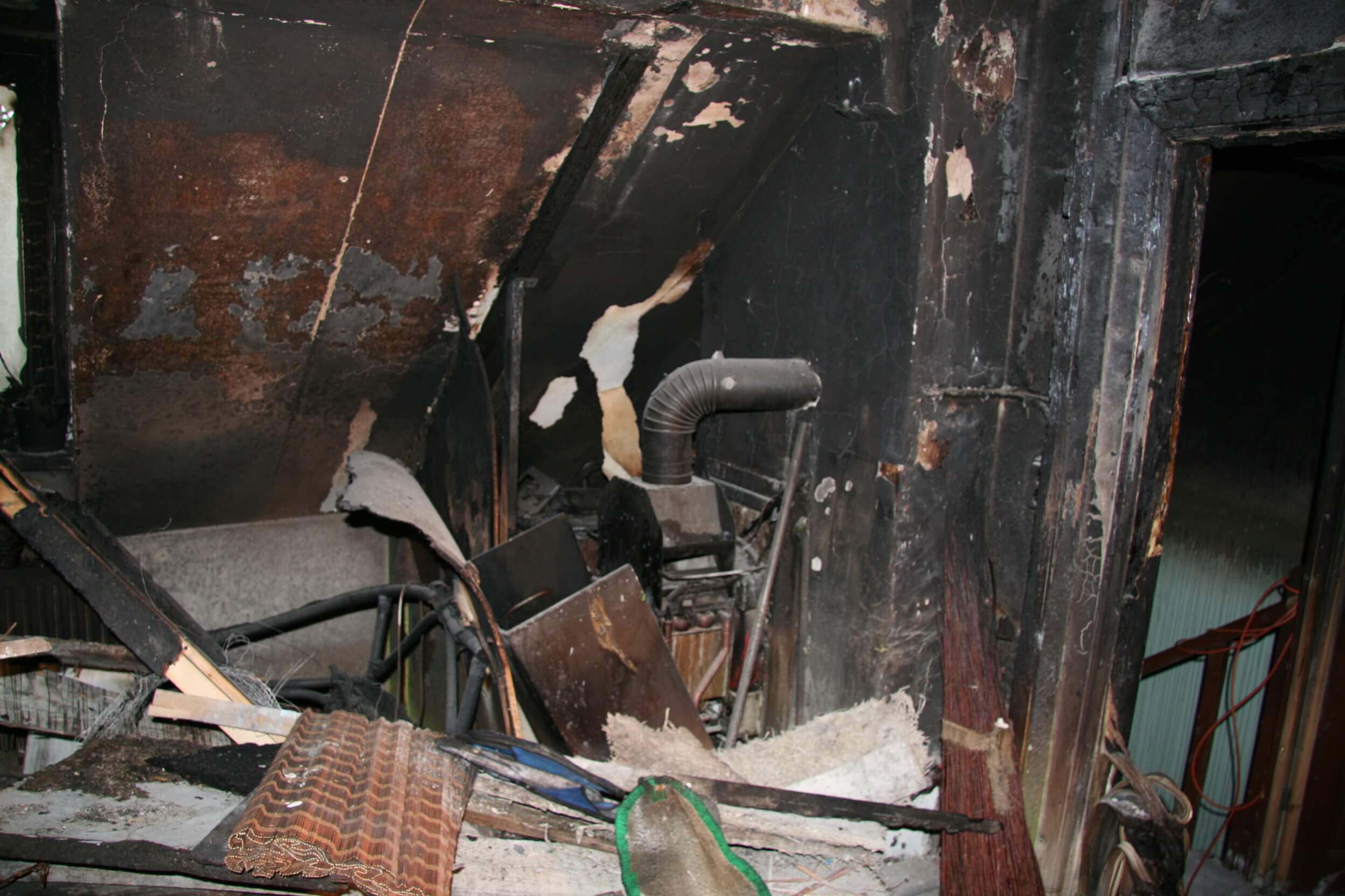 Brandschaden mit Heizgerät