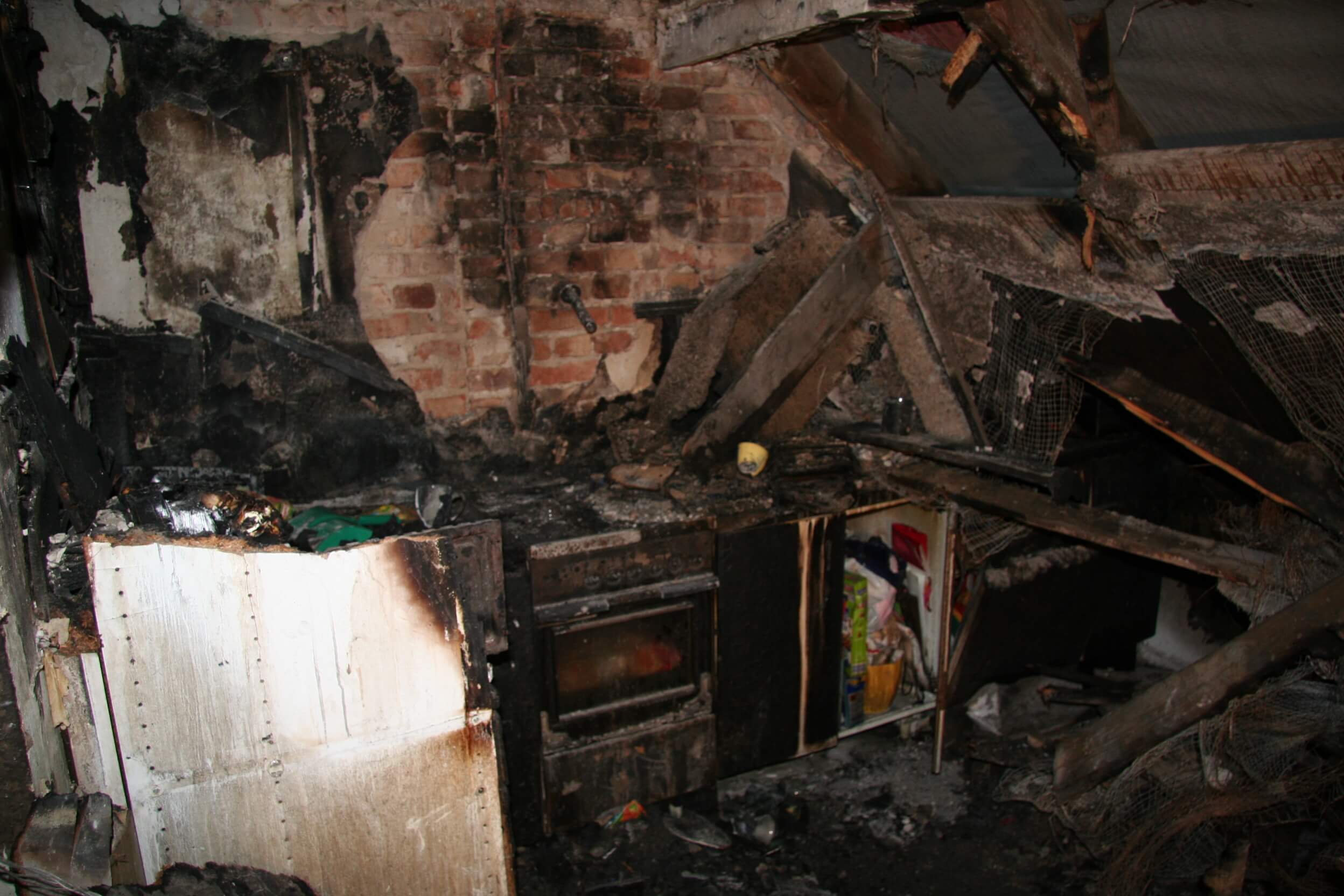 Schaden nach Brand in Küche
